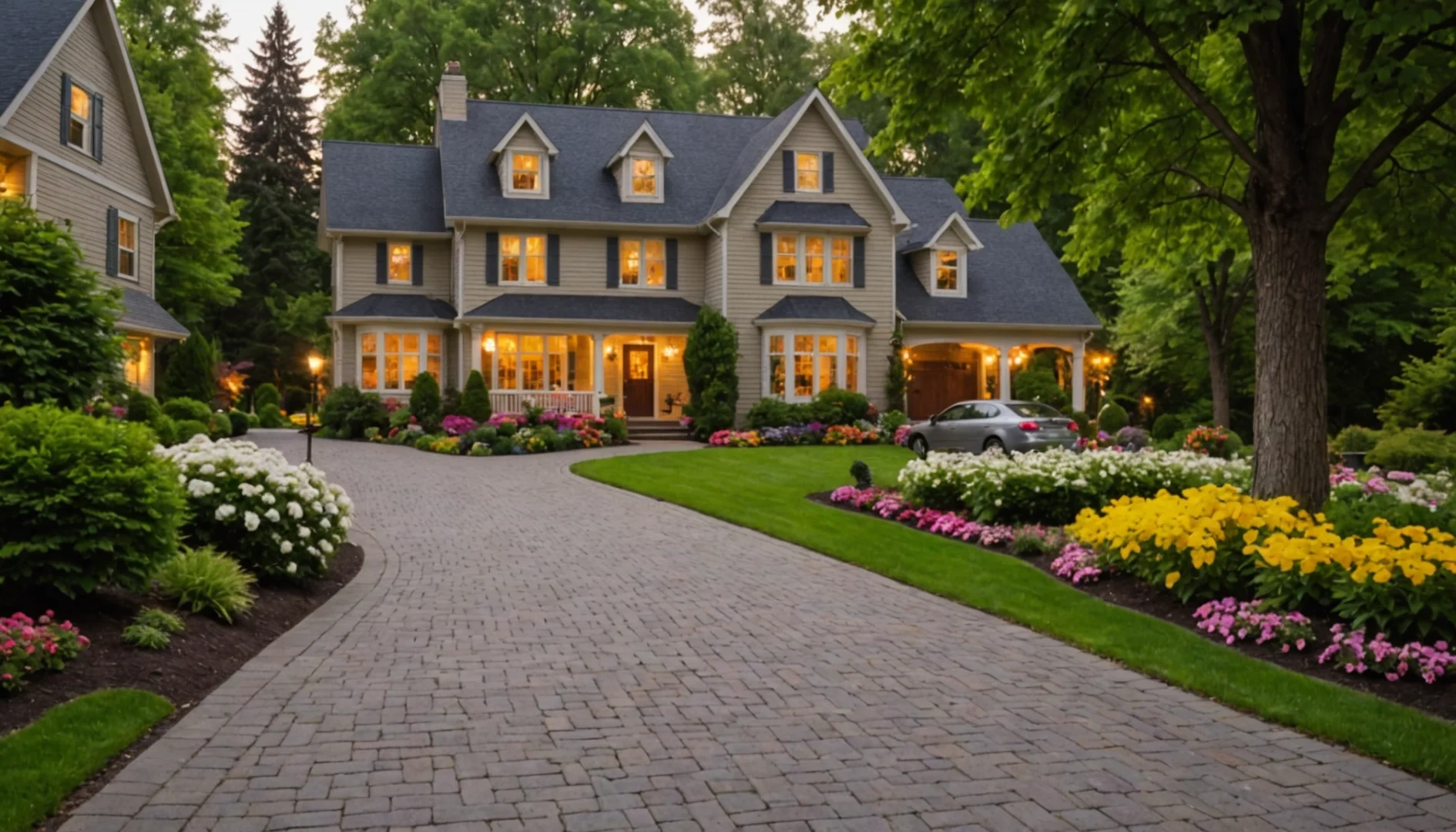 allee autour de la maison