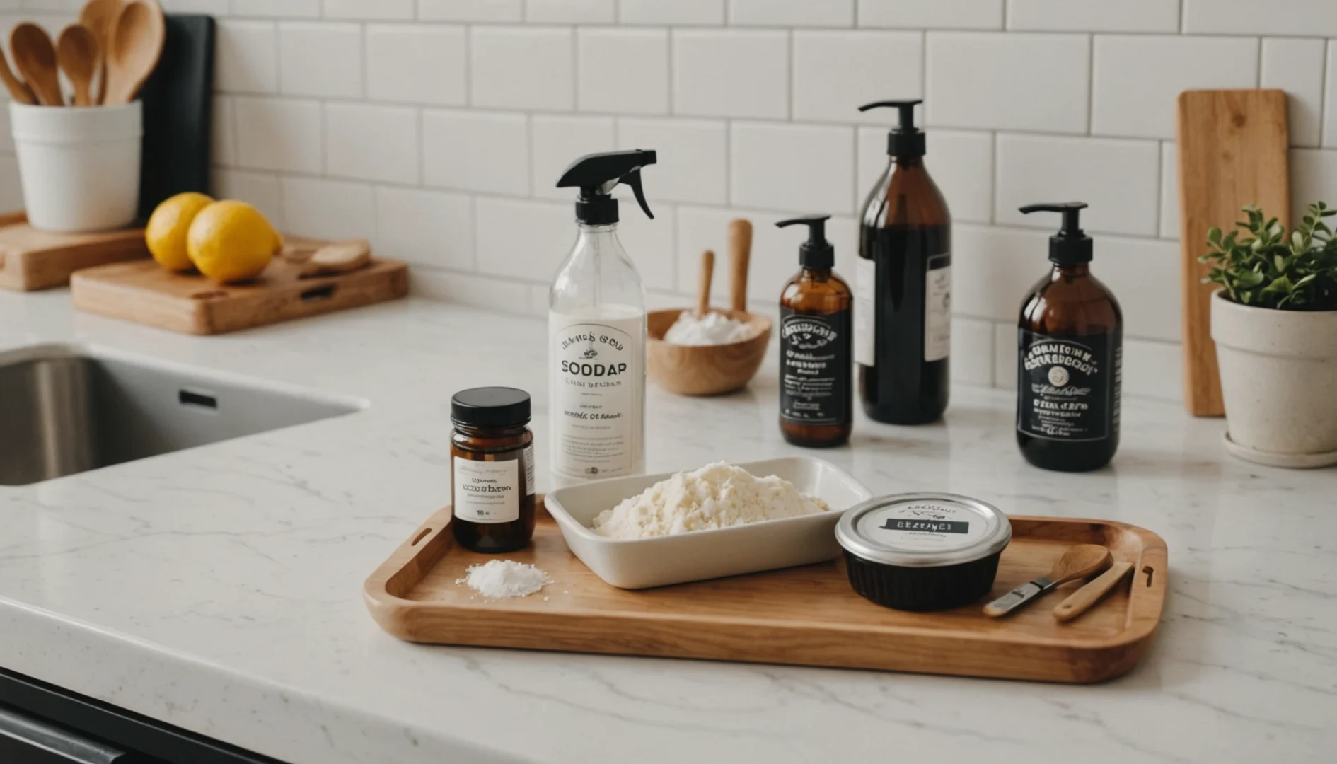 bicarbonate et savon noir