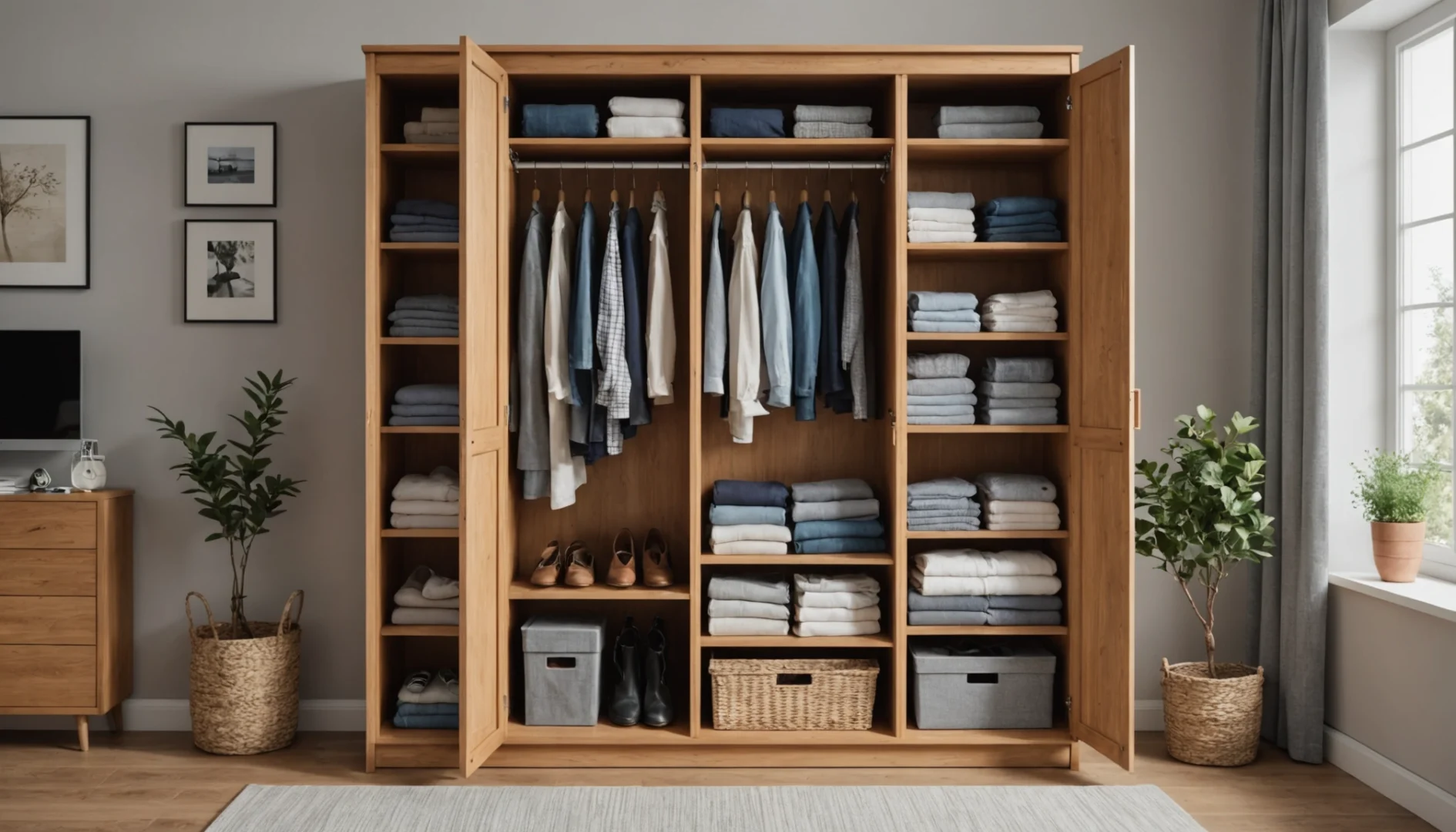 idées de rangement pour petite armoire