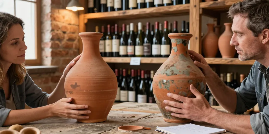 casier à vin en terre cuite