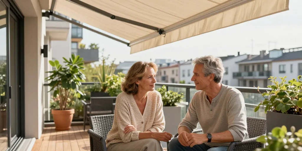 store banne pour balcon